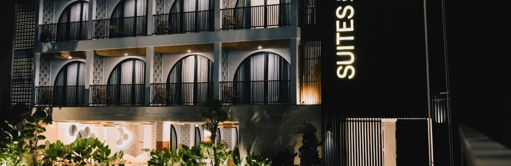 Hotel courtyard view